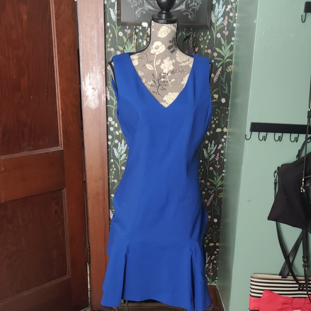 DVF Blue Sleeveless Dress